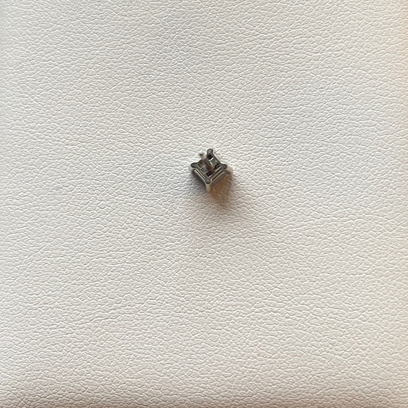 14k Black Diamond Solitaire Earrings - Picture 12 of 15